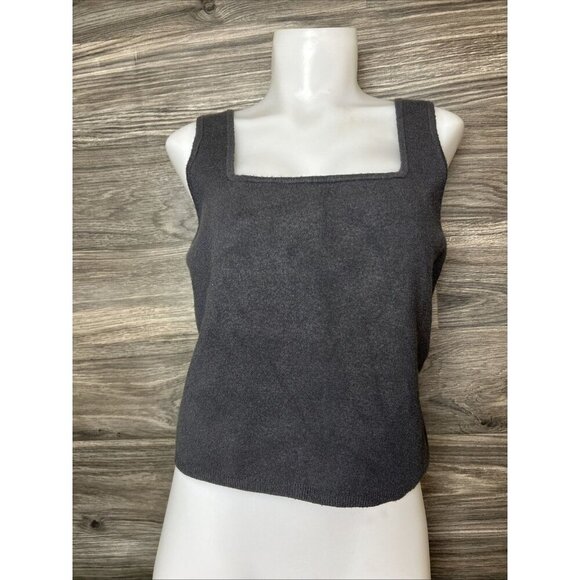 Browns Tops - Abercrombie & Fitch Womens Soft Collection Luxeloft Squareneck Tank In Grey XL